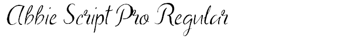 Abbie Script Pro Regular