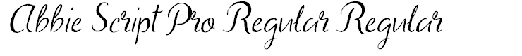 Abbie Script Pro Regular Regular