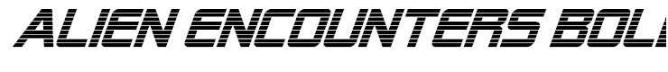 Alien Encounters Bold Italic