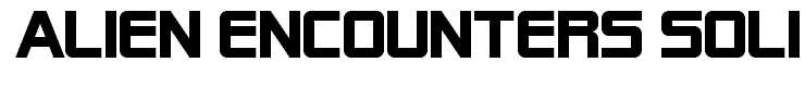 Alien Encounters Solid Bold