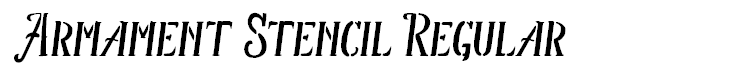 Armament Stencil Regular