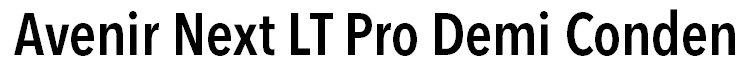 Avenir Next LT Pro Demi Condensed
