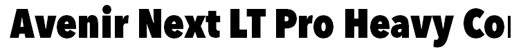 Avenir Next LT Pro Heavy Condensed