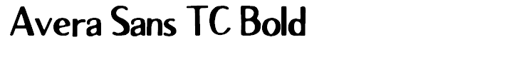 Avera Sans TC Bold