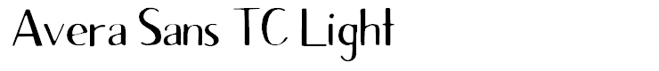 Avera Sans TC Light