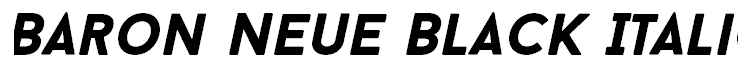 Baron Neue Black Italic