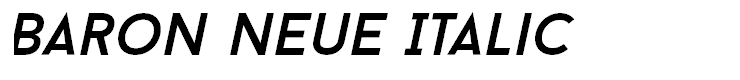 Baron Neue Italic
