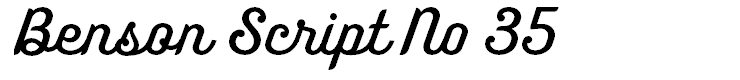 Benson Script No 35