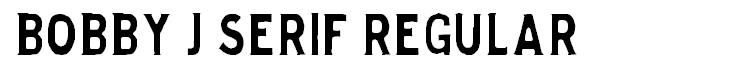Bobby J Serif Regular