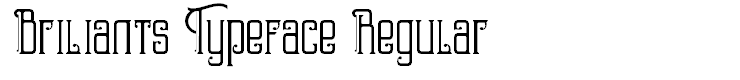 Briliants Typeface Regular