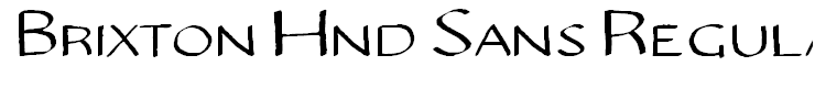 Brixton Hnd Sans Regular