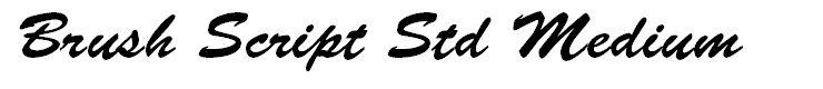 Brush Script Std Medium