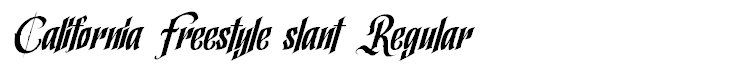 California Freestyle slant Regular