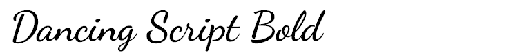Dancing Script Bold