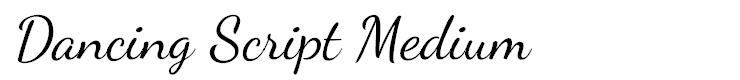Dancing Script Medium