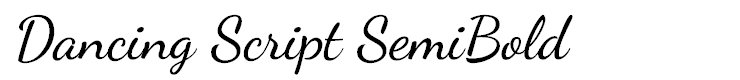 Dancing Script SemiBold