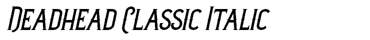 Deadhead Classic Italic