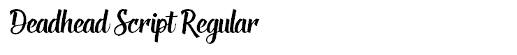 Deadhead Script Regular