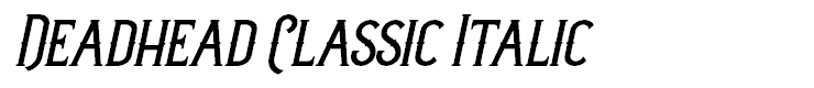 Deadhead Classic Italic
