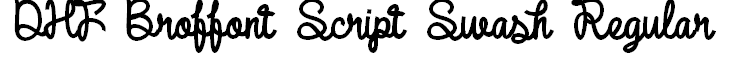 DHF Broffont Script Swash Regular