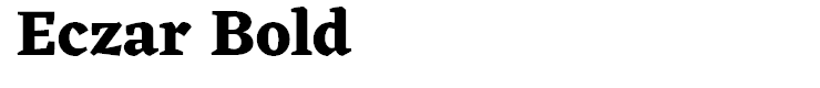 Eczar Bold