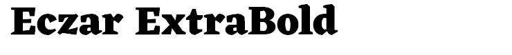 Eczar ExtraBold