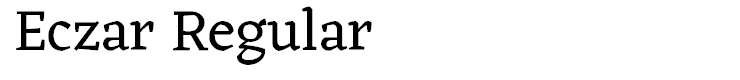 Eczar Regular
