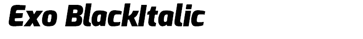Exo BlackItalic