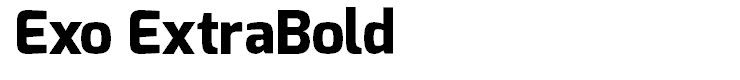 Exo ExtraBold