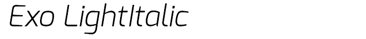 Exo LightItalic