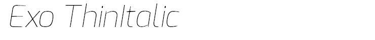 Exo ThinItalic
