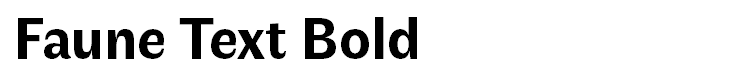 Faune Text Bold