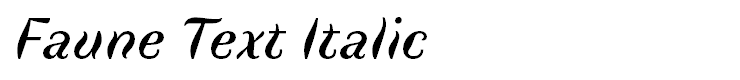 Faune Text Italic