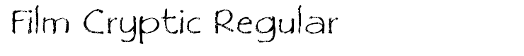 Film Cryptic Regular