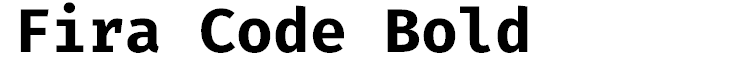 Fira Code Bold