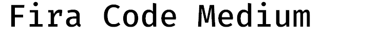 Fira Code Medium