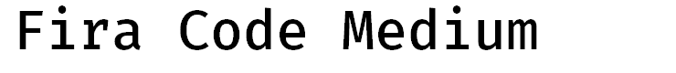 Fira Code Medium