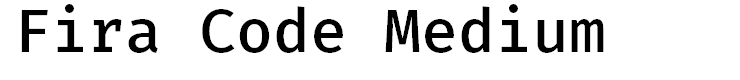 Fira Code Medium