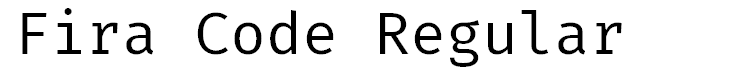Fira Code Regular