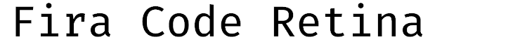 Fira Code Retina
