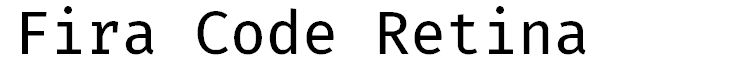 Fira Code Retina