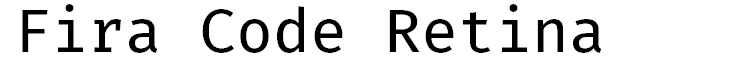 Fira Code Retina
