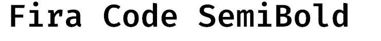 Fira Code SemiBold