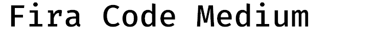 Fira Code Medium