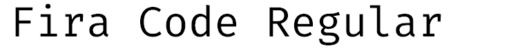 Fira Code Regular