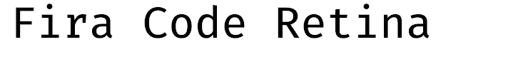 Fira Code Retina