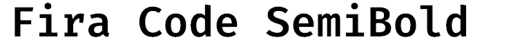 Fira Code SemiBold