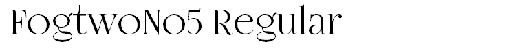 FogtwoNo5 Regular