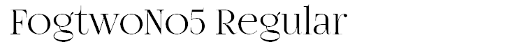 FogtwoNo5 Regular
