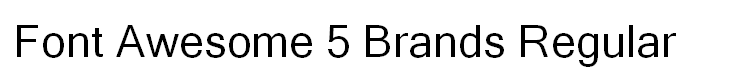 Font Awesome 5 Brands Regular